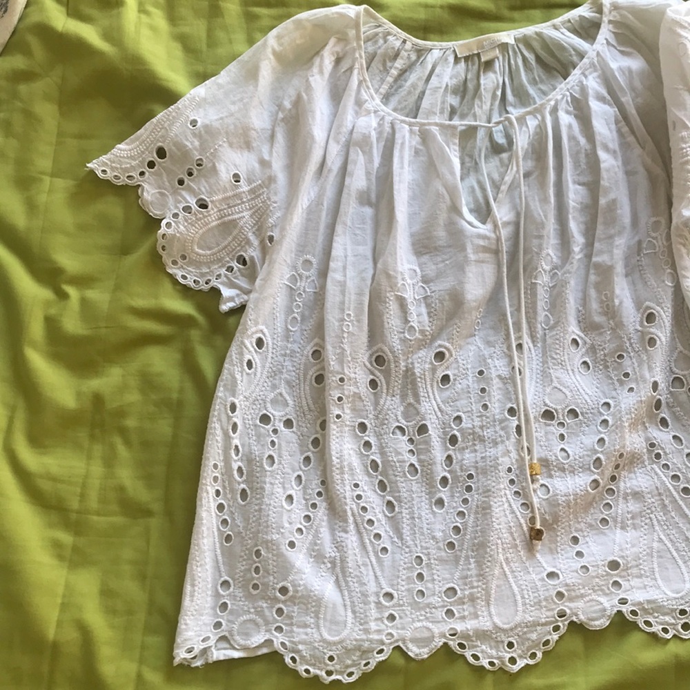 MK Cotton Eyelet Top